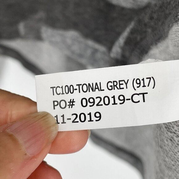 League Martha's Vineyard Sweatshirt High Low Long Sleeve Grey Camo Print Large - Picture 9 of 9